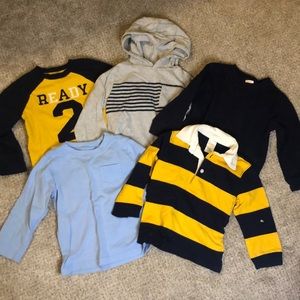 Bundle of Five Gymboree Long Sleeve Tees